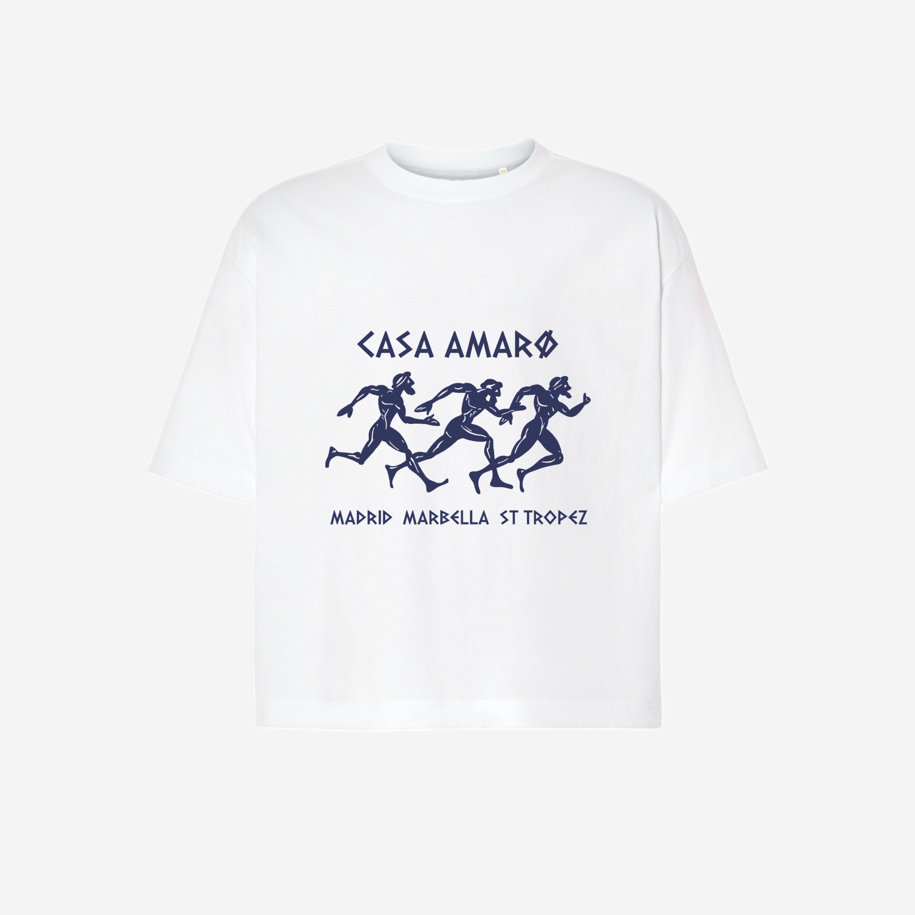 CASA AMARØ 'Euro Summer' Graphic Tee - White