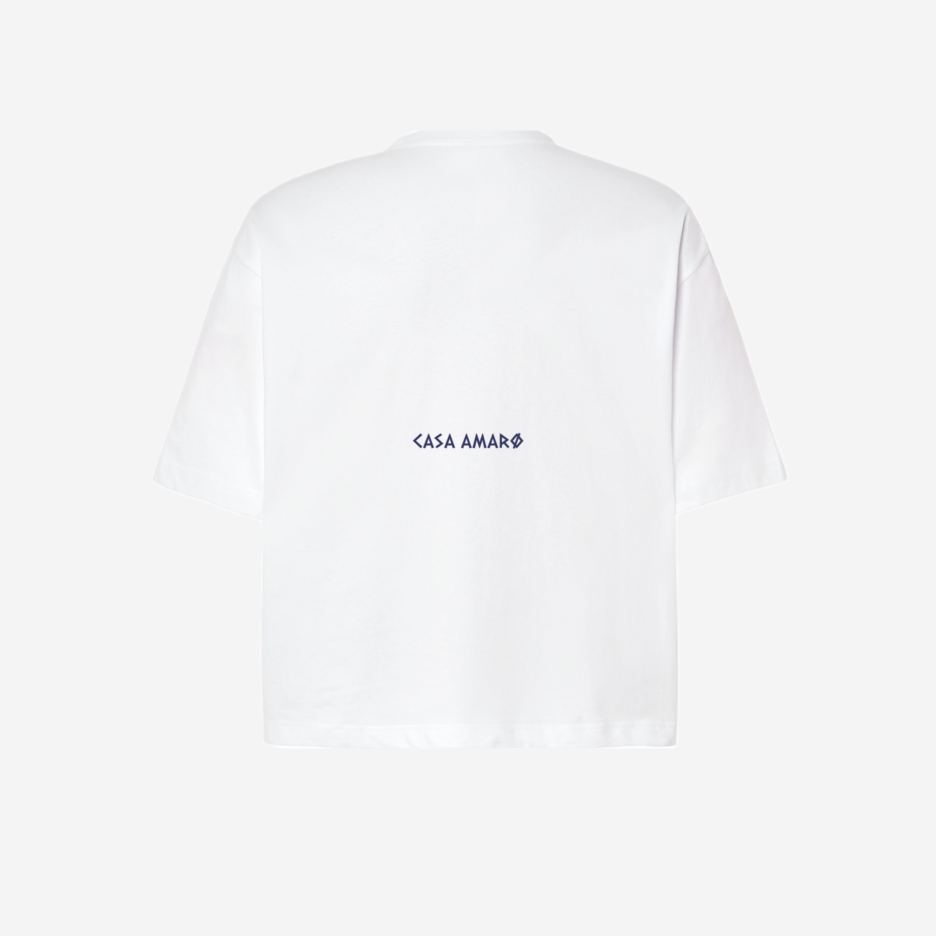CASA AMARØ 'Euro Summer' Graphic Tee - White
